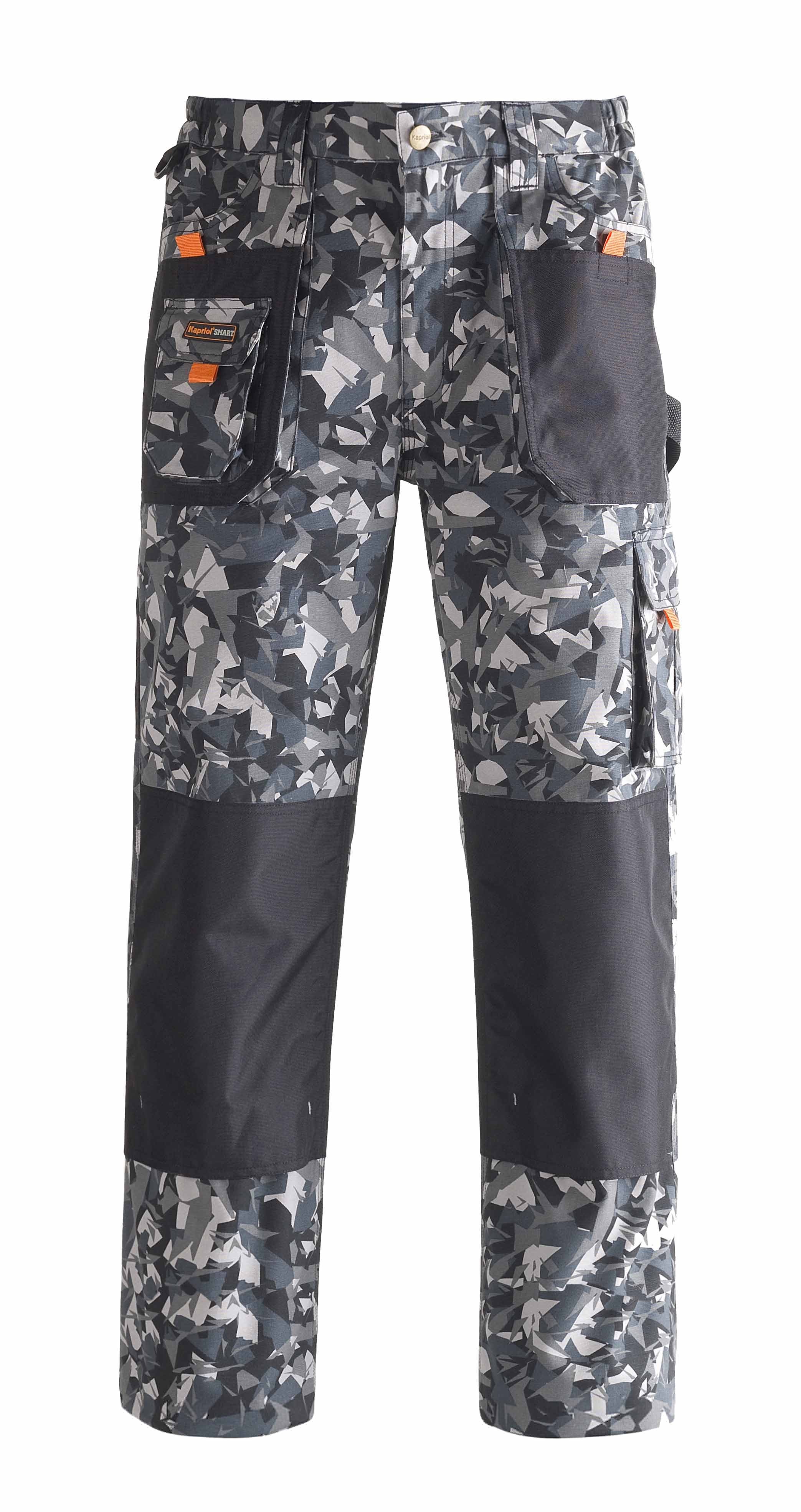 Pantalon de Travail Kapriol Smart Camouflage – Gris / Noir