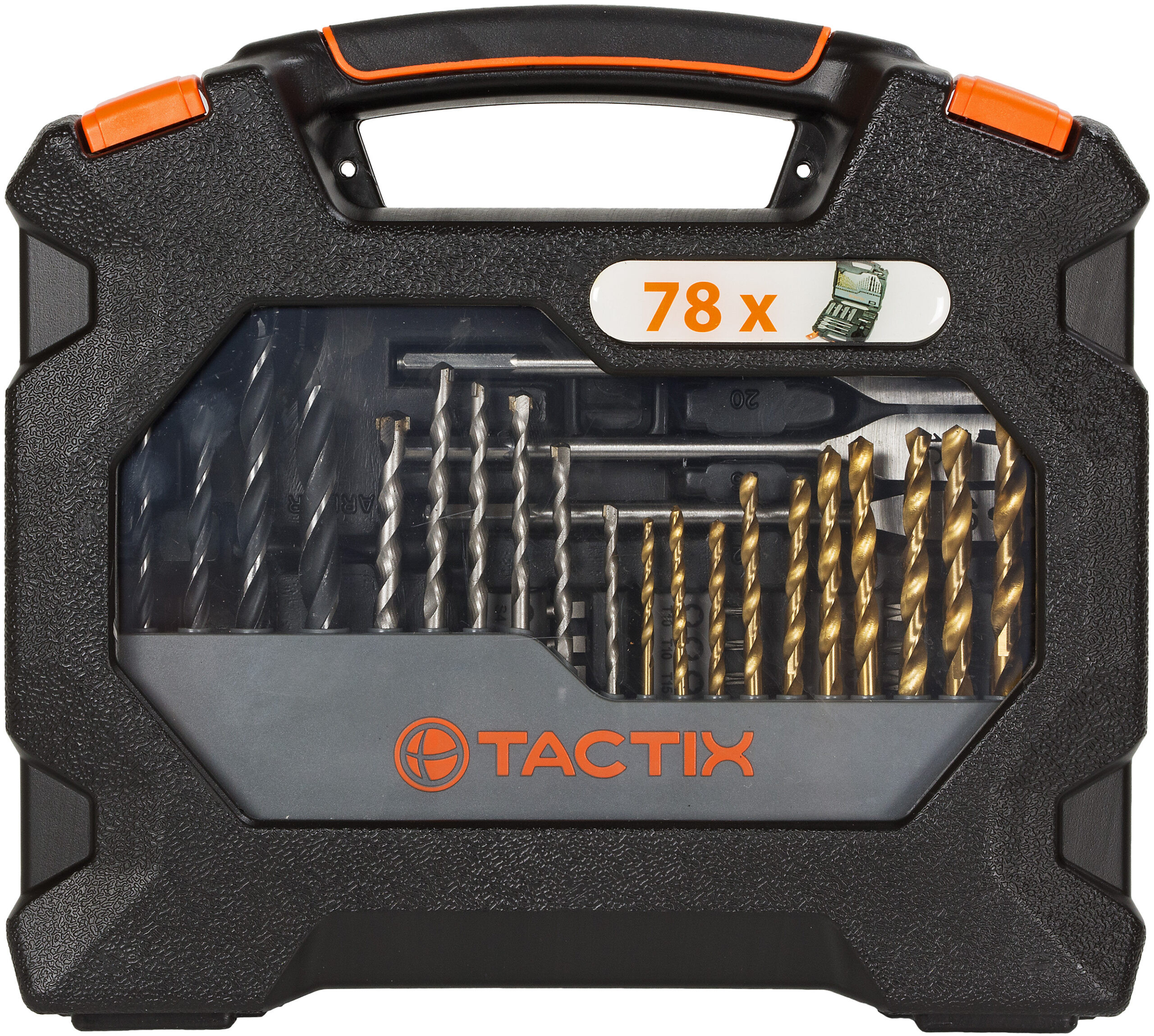 Coffret vissage perçage Tactix 78pièces