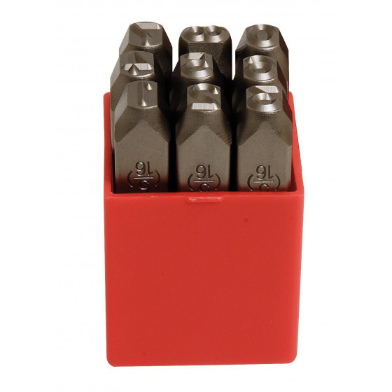 Boite chiffre à frapper 0-9 Mob 5mm