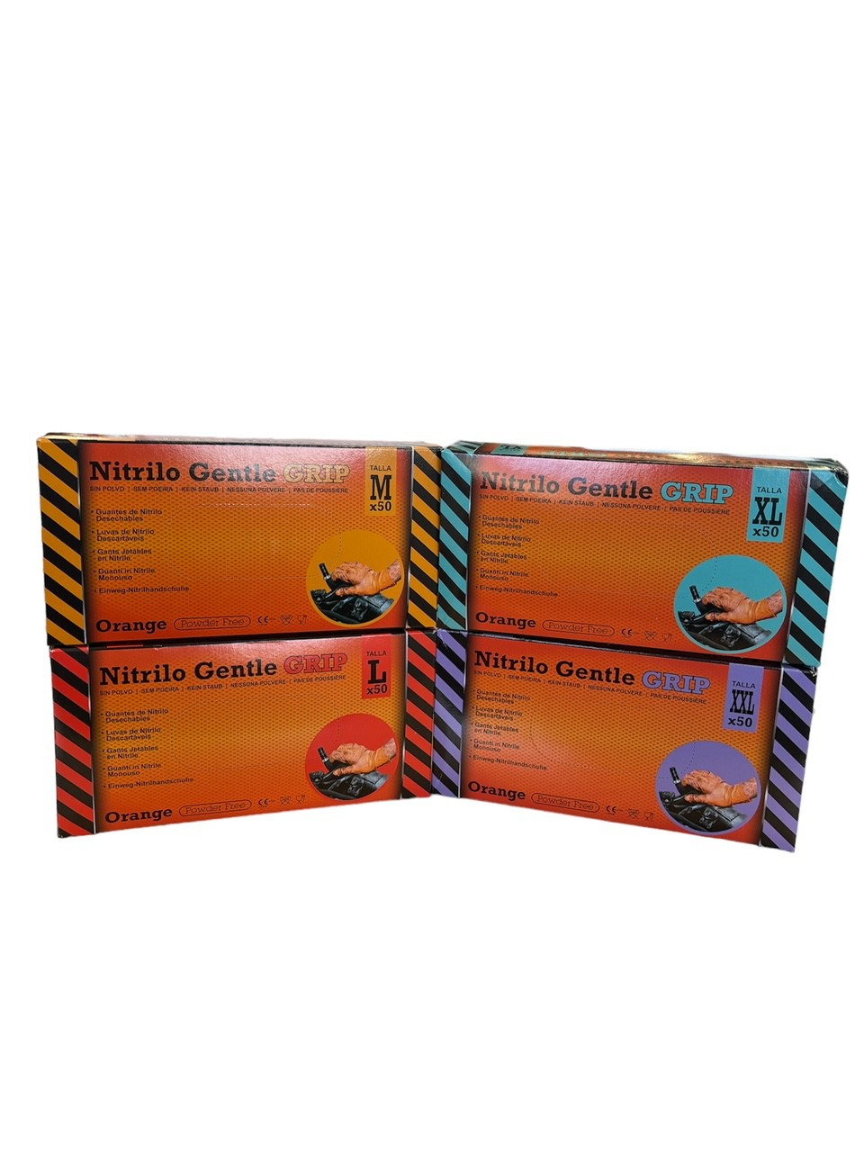 Boite 50 Gants Grip Orange Nitrile 8.5 gr