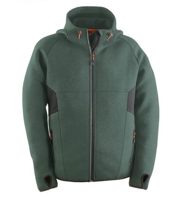 Veste à Capuche Kapriol Tech Hoodie – Vert / Noir