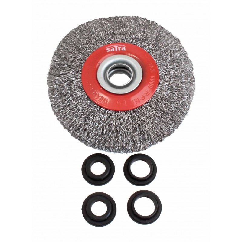 Brosse Circulaire Métallique Touret & Meuleuse– Satra|125 mm