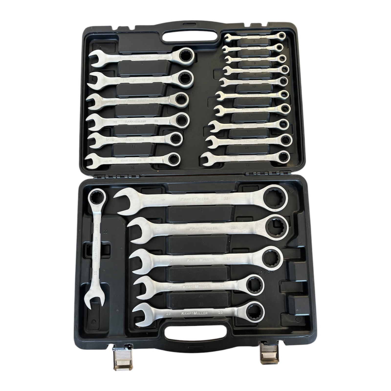 Coffret Clé Mixtes à Cliquets 22 Pcs– Kraftmuller| 6 - 32 mm