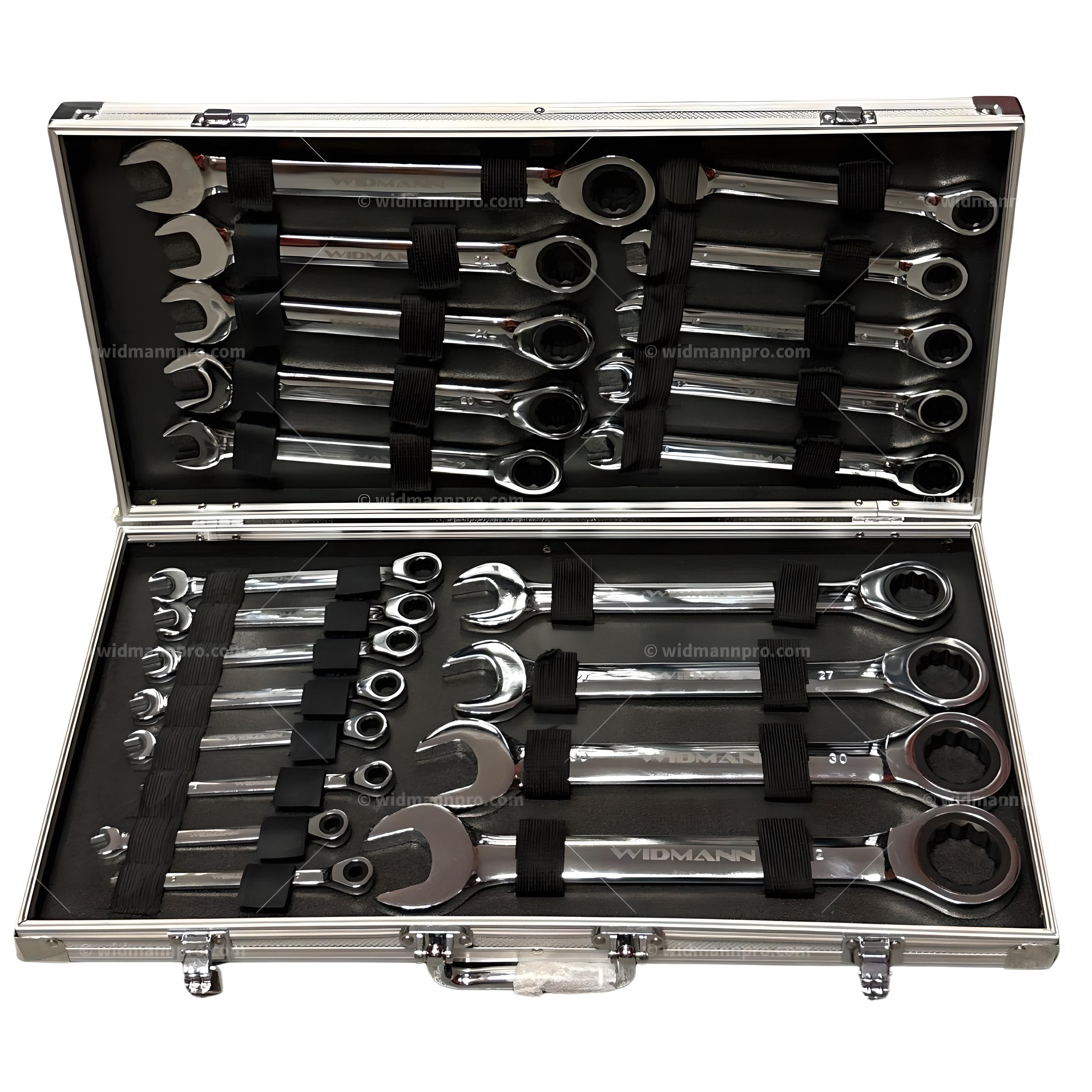 Coffret Clé Mixtes à Cliquets 22 Pcs– Widmann| 6 - 32 mm