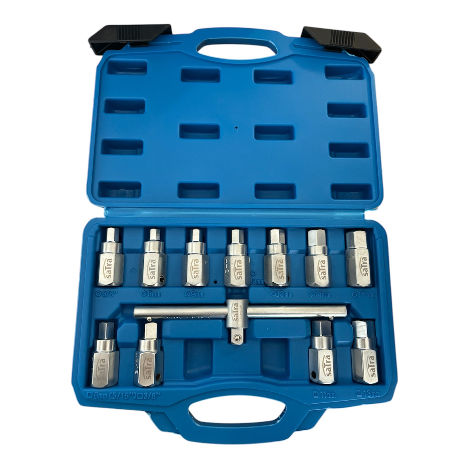 Coffret de Douilles Bouchons de Vidange 3/8 – Satra |13 Pcs