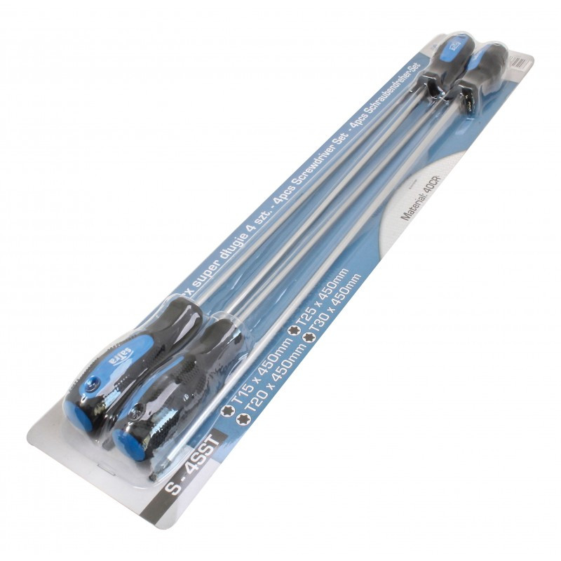 Jeu de 4 tournevis Torx – Satra | 450 mm