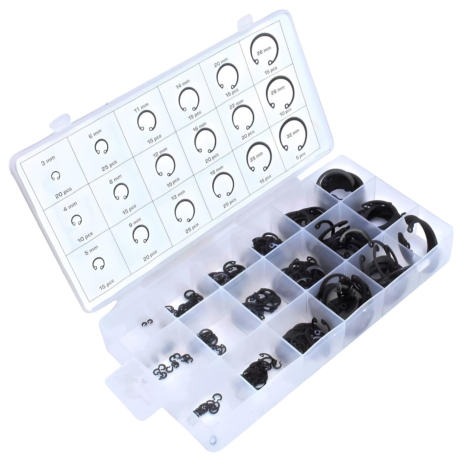 Coffret Circlips Intérieurs 3 - 32mm – Asta | 300 pcs