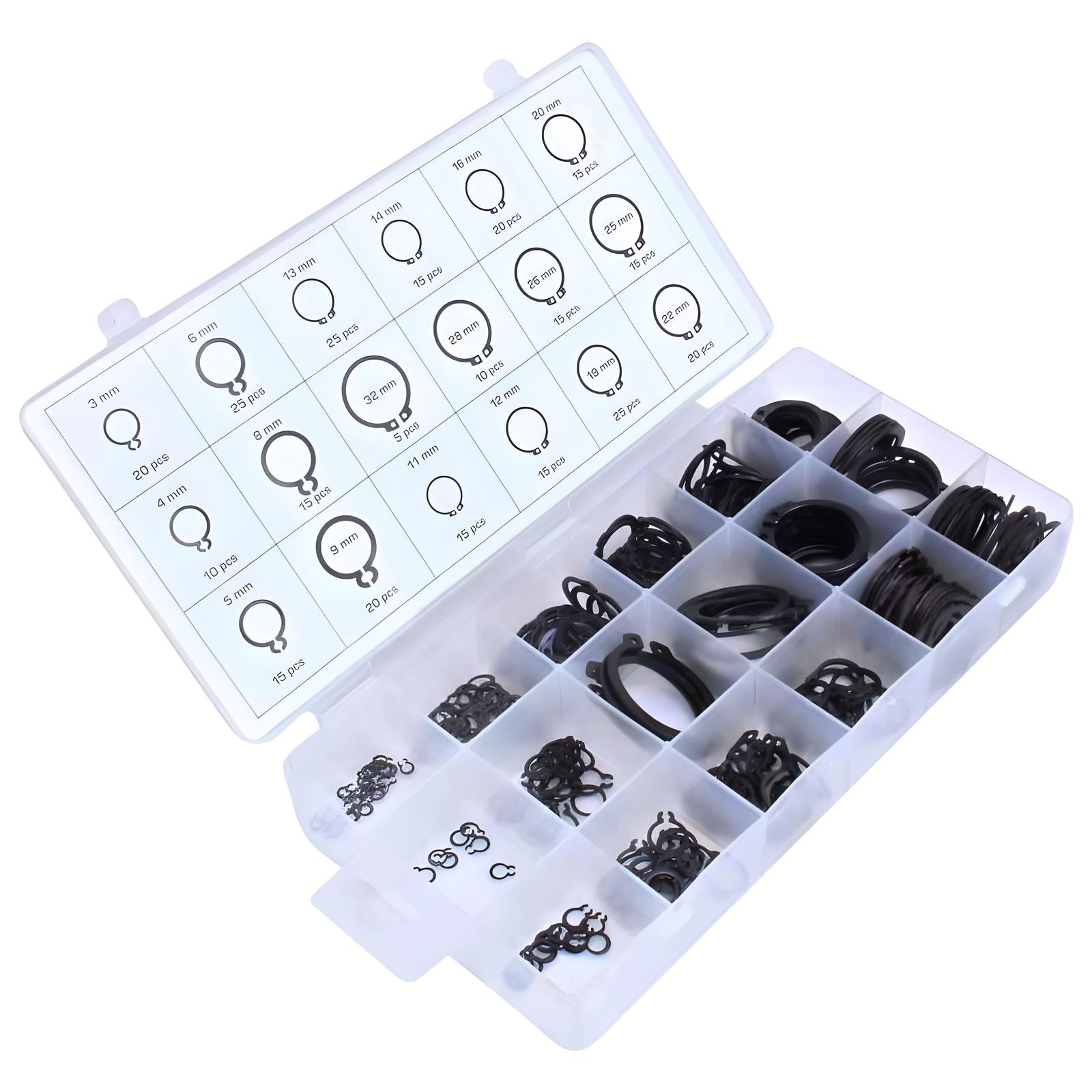 Coffret Circlips Extérieurs 3 - 32mm – Asta | 300 pcs