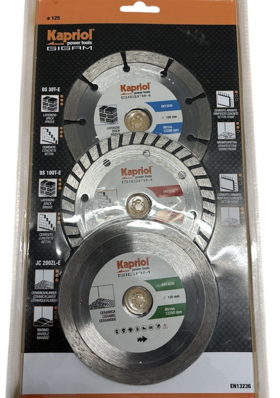 Lot 3 Disques Diamant – Kapriol |125mm